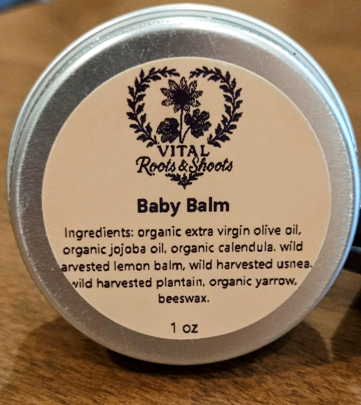 Baby Balm – Organic Herbal Diaper Rash & Sensitive Skin Salve | Calendula, Plantain & Beeswax