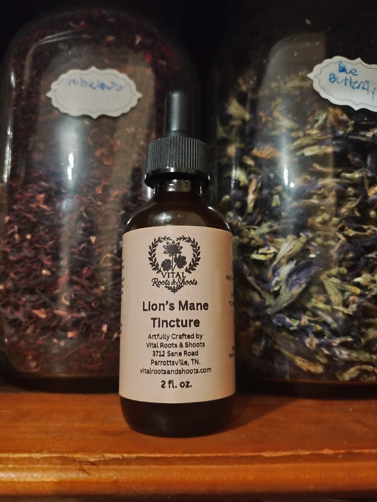 Lion’s Mane Mushroom Tincture 1:2 Dual Extract (40% ABV) | Vital Roots & Shoots